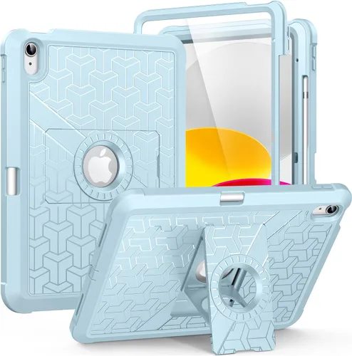 Vista 18 de MoKo Funda para iPad (A16) de 11ª/10ª generación 2025/2022, resistente a prueba de golpes, doble capa protectora de cuerpo completo, protector
