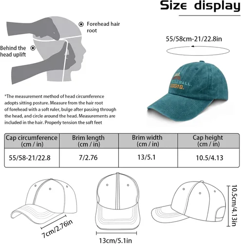 Vista 3 de Lreilki Hat Man Myth Pickleball Legend Dad Hat for Men Funny Hat Adjustable
