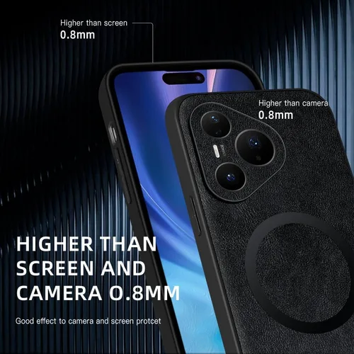 Vista 5 de Pzwoxukhov Funda compatible con Huawei Pura 90 Pro Max, color negro
