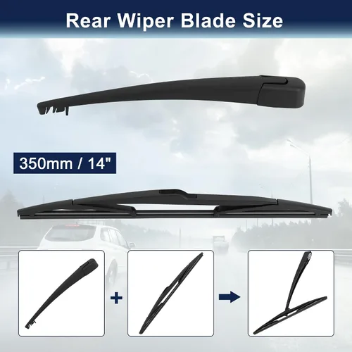 Vista 2 de X AUTOHAUX Juego de brazos de limpiaparabrisas trasero para Mazda 3 Hatchback 05-07