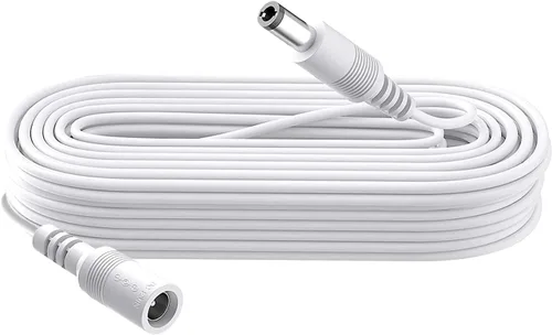 Vista 14 de Cable de extensión de alimentación CC de 3.3 pies, adaptador de corriente de 12 V/24 V, cable de extensión de 0.217 in x 0.083 in para cámara