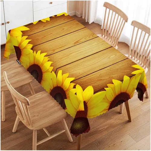 Vista 32 de Swono - Mantel rectangular de bambú con diseño de luz solar y bosque de bambú - Mantel a cuadros lavable para mesa de cocina, cena de festividades