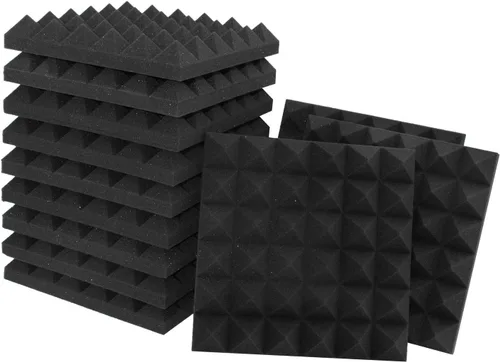 Vista 11 de SODOCT - Paquete de 2 paneles de espuma acústica grandes para cajas de huevos, 48 x 24 x 1.2 pulgadas, espuma a prueba de sonido de alta densidad