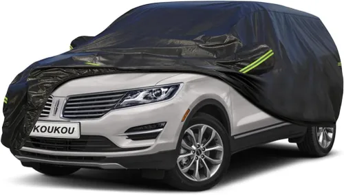 Vista 126 de KouKou Funda impermeable para automóvil SUV adecuada para BMW X1 de 2009 a 2025, 7 capas a prueba de viento para todo tipo de clima, cubierta
