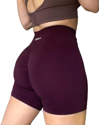 Vista 3 de Aurola Intensify - Pantalones cortos de entrenamiento para mujer, sin costuras, para gimnasio, yoga, correr, deporte, ejercicio activo, fitness