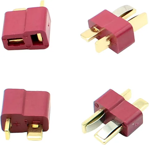 Vista 7 de 10 pares de conectores tipo T, utilizados para el control remoto de conectores macho y hembra tipo T de cuadricópteros y barcos de automóviles