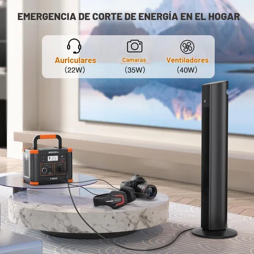 Vista 5 de GRECELL Estación de energía portátil 330W, 230.88Wh generador solar Verde