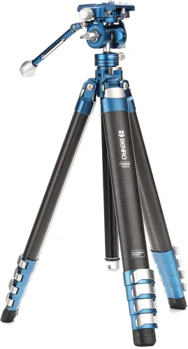 Vista 8 de Benro CyanBird Aluminum 5 Section Tripod with FS20PRO (TCBA15FS20PROC)