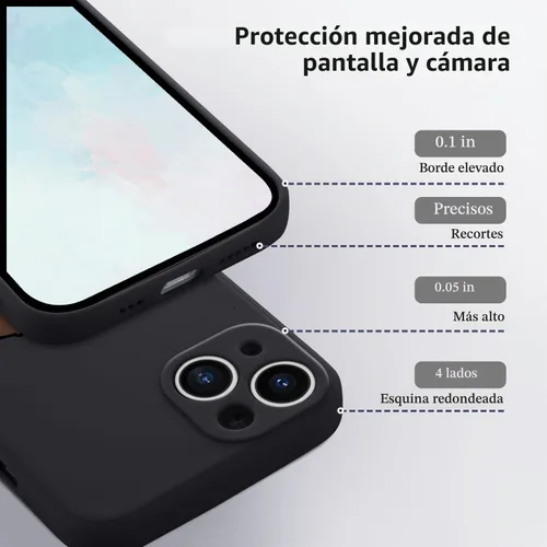 Vista 3 de Funda Graciosa de Chico para iPhone 11, Funda Líquida de Silicona de Gel Suave de Caucho Mate con Forro de Microfibra, Funda Protectora Divertida