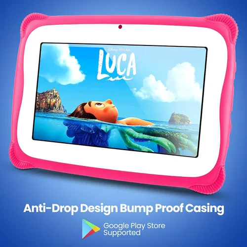 Vista 8 de Pyle Tablet Android de 7 pulgadas con pantalla HD de 1080p, tableta infantil de 7 pulgadas con lápiz capacitivo dual cámara, compatibilidad WiFi