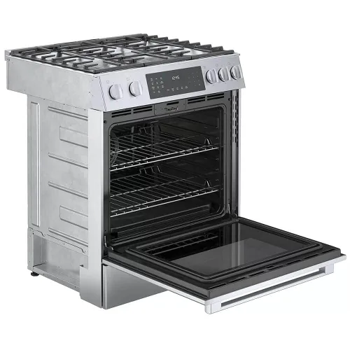 Vista 5 de Serie 800 de 30 pulgadas. 4.6 pies cúbicos de autolimpieza con horno de convección autolimpiante en acero inoxidable