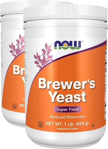 Vista 8 de NOW Foods Suplementos, Polvo de levadura de cerveza con proteína y vitaminas B naturales, 1 libra