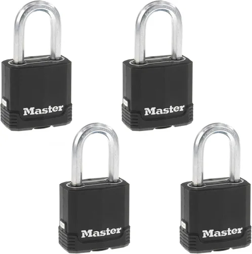 Vista 9 de Master Lock Magnum Candado para Exteriores de Servicio Pesado con Llave, Cuerpo Resistente a la Intemperie y Grillete Resistente a Cortes hacen que
