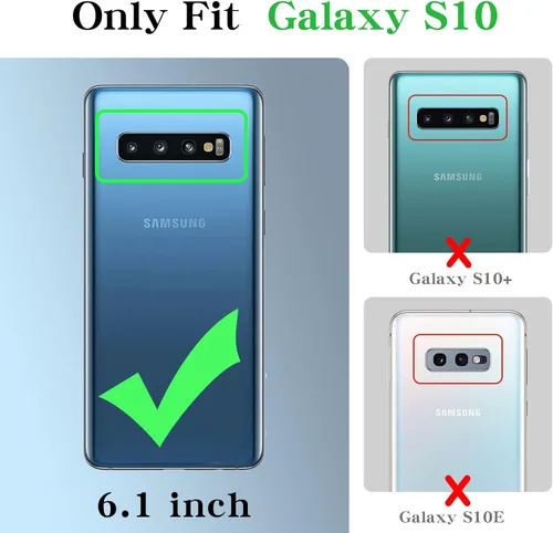 Vista 2 de Para Samsung Galaxy S10 Caja Del Teléfono (6.1 Pulgadas) - Verde