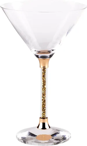 Vista 8 de Vetrina Stem - Vaso de Martini de cristal sofisticado, base facetada, para mesa de comedor, eventos, bodas, cócteles de bar en casa, carbón, juego