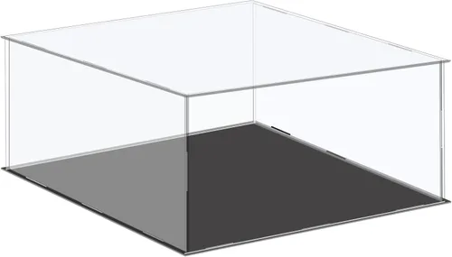 Vista 22 de MECCANIXITY Caja de exhibición acrílica Caja de almacenamiento de plástico Caja cúbica transparente pequeña Montaje a prueba de polvo Vitrina