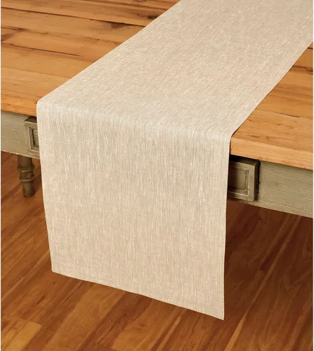 Vista 72 de Solino Home - Camino de mesa de lino natural claro, 14 x 36 pulgadas, Athena, para Acción de Gracias, Navidad, vacaciones, lavable a máquina
