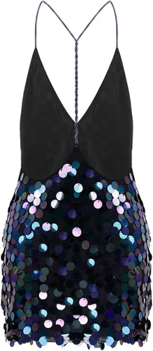 Vista 7 de ticcoy Vestido de lentejuelas para mujer, de manga larga, con purpurina brillante, vestido ajustado para fiesta, cóctel, vestido de noche