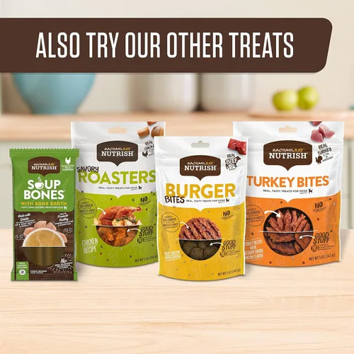 Vista 9 de Nutrish Rachael Ray Soup Bones - Golosinas para perros, sabor a carne y cebada, 6 huesos (paquete de 2)