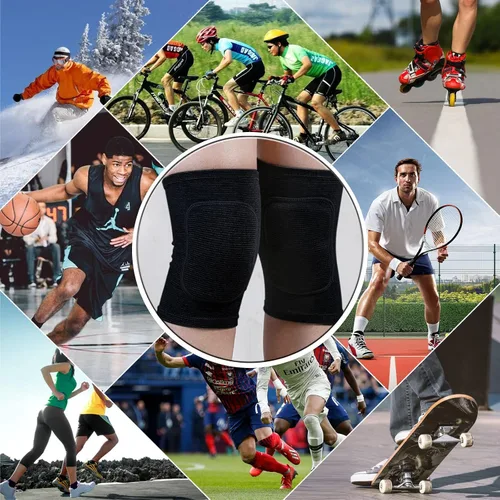 Vista 5 de Rodilleras de voleibol para mujeres, hombres, jóvenes, niñas, niños, rodilleras para voleibol, baloncesto, fútbol, baile, yoga, tenis, correr