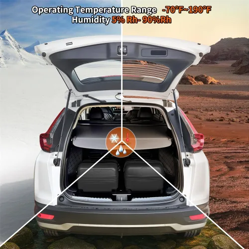 Vista 5 de cubierta retráctil para equipaje compatible con Toyota Highlander 2014 2015 2016 2017 2018 2019, impermeable, protector de seguridad, tonneau