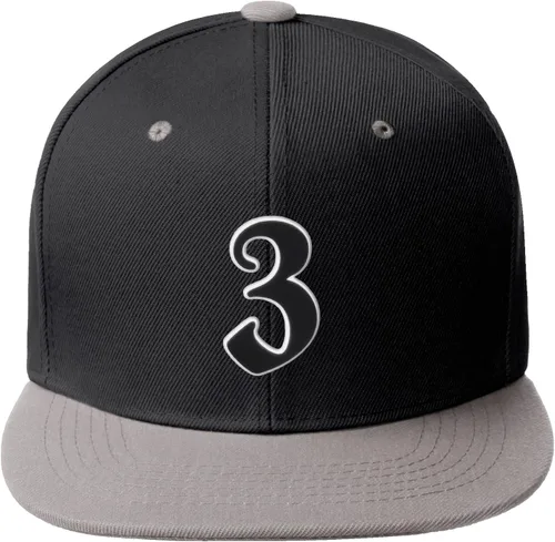 Vista 204 de Daxton Gorra clásica con visera de billete plano con letras del alfabeto inglés antiguo de la A a la Z