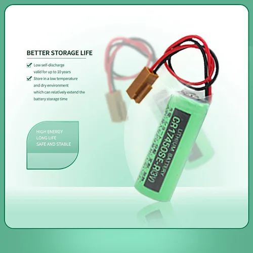 Vista 2 de 2 unids 3V CR17450SE-R / A98L-0031-0012 2500mah PLC batería para FANUC con enchufe US Stock