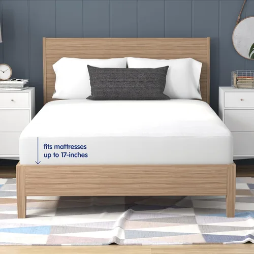 Vista 6 de Classic Brands. Defend-A-bed protector de colchón impermeable, Poliéster, Blanco, gemelo