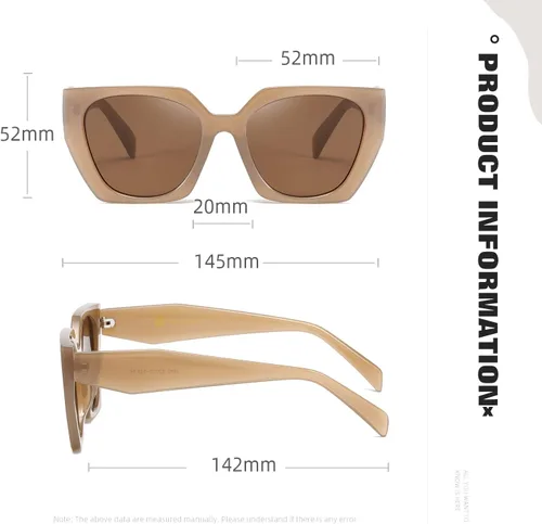 Vista 3 de Gafas de sol retro para mujer y hombre, cuadradas, modernas, modernas, modernas, con protección UV, parasol