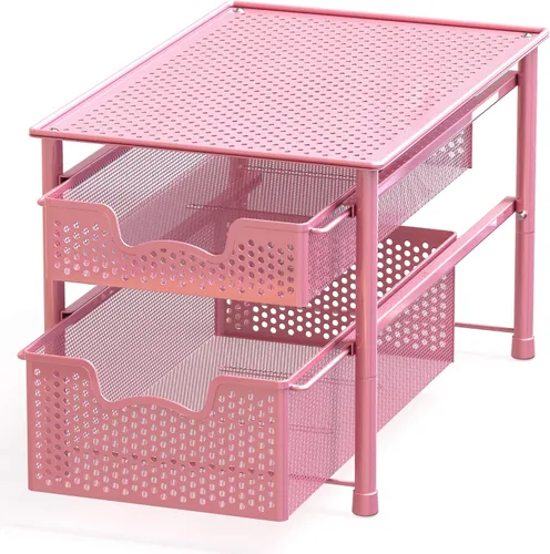 Vista 10 de Simple Houseware - Organizador con cajones de cesta apilables para gabinete, bronce