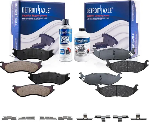 Vista 30 de Detroit Axle - Pastillas de freno traseras para Toyota Prius 2012-2015 Prius Plug-In 2017-2018 Corolla iM 2016 Sion iM 2011-2017 Lexus CT200h