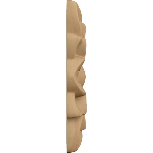 Vista 3 de Ekena Millwork ROS03X03SPAL Roseta cuadrada primaveral, 3 1/2"W x 3 1/2"H x 1/2"P, aliso