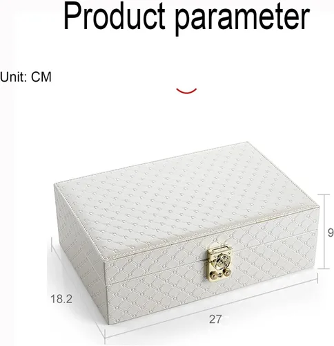 Vista 6 de LQIAN Jewelry Box for Women Girls Travel Case Necklace Ring Earrings Organizer joyeros organizador de Mujer