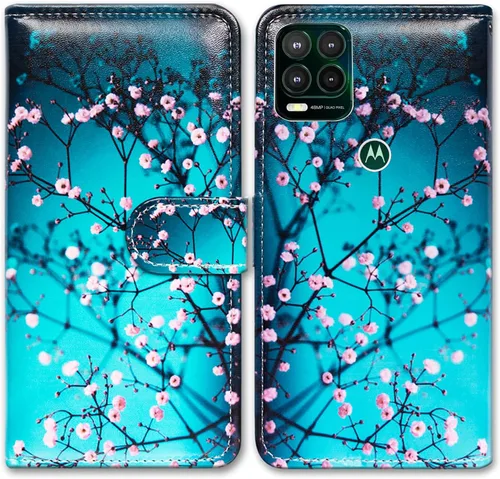 Vista 25 de Bcov Funda para Moto G Stylus 5G (no compatible con G Stylus 4G), funda de cuero con tapa y ranura para tarjetas y soporte para Motorola Moto G