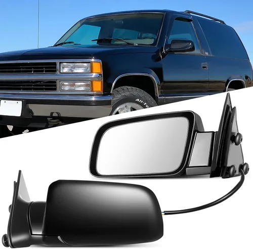 Vista 20 de Conjunto de espejo lateral del conductor o del pasajero para Ford F150 F250 F350 plegable manual, sin calefacción, color negro liso, paquete de 1