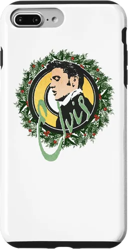 Vista 9 de Funda con corona de Navidad oficial para iPhone 14 Elvis Presley