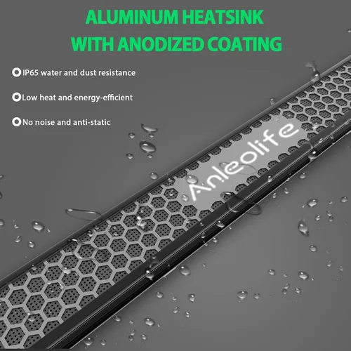Vista 7 de A ANLEOLIFE Luces LED de crecimiento elásticas con diodos LM301H EVO de 300 W, espectro completo, regulables, 3 x 4 pies, estilo barra de cobertura