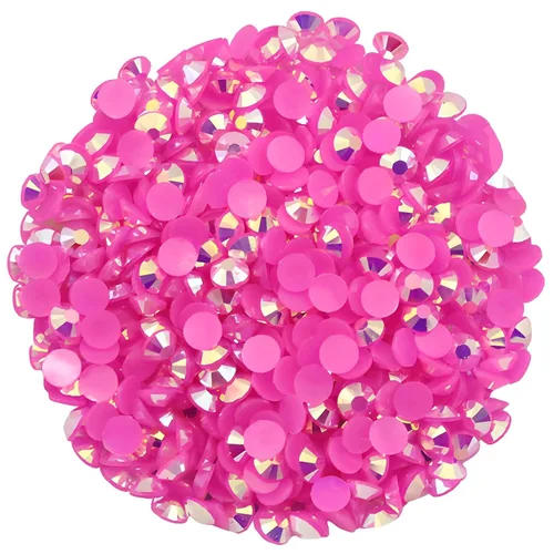 Vista 13 de 4500 diamantes de imitación SS6 de 0.079 in AB con parte trasera plana para uñas, manualidades, gemas redondas de brillo, cristales para bricolaje