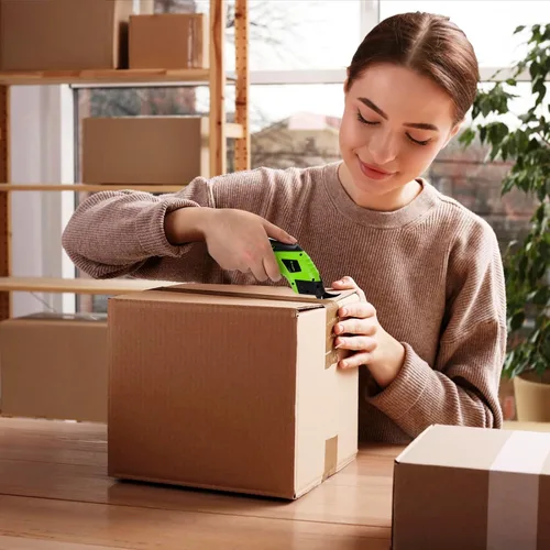 Vista 5 de Tijeras Eléctricas para Tela, Cortador de Caja Eléctrico para Cartón 4.2V Tijera Eléctrica Recargable para Cortar Tela, Tijeras Inalámbricas