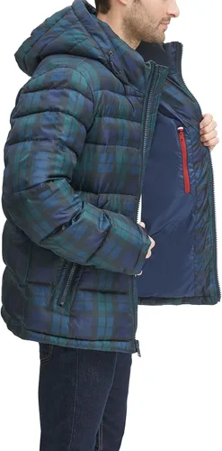 Vista 6 de Tommy Hilfiger Men's Hooded Puffer Jacket (Standard and Big & Tall)