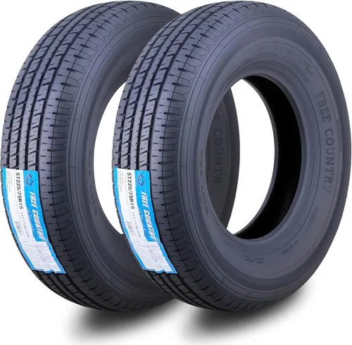 Vista 13 de Free Country GRAND RIDE Juego de 2 neumáticos Premium para remolque ST 175/80R13 de 6 capas, Rango de carga C con protector contra roces Premium