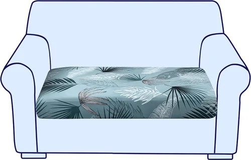 Vista 34 de CRFATOP Fundas elásticas de cojín de repuesto para sofá, fundas de asiento de sofá impresas, lavable, extraíble, protector de muebles individual