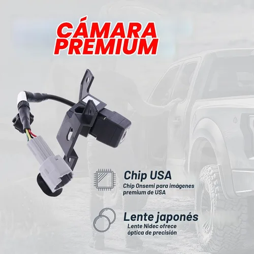 Vista 4 de Master Tailgaters Repuesto para cámara de respaldo Nissan Frontier (2013-2021), pieza OE # 28442-9BF3A, 28442-9BF2A, 28442-9BF0A