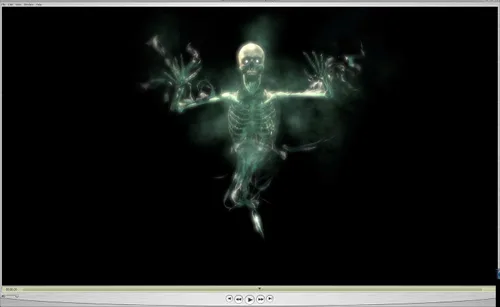 Vista 7 de Video de compilación de fantasmas y espectros de ilusiones espectrales en USB con pantalla de proyección trasera de Reaper Brothers.