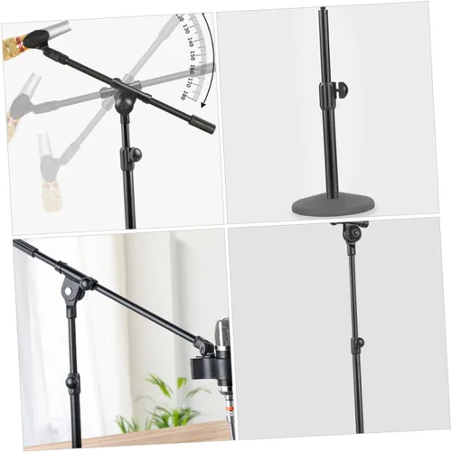 Vista 8 de Healifty Brazo de micrófono extensible de metal telescópico con adaptador de cabeza de tornillo compatible con equipo de micrófono de mano estable
