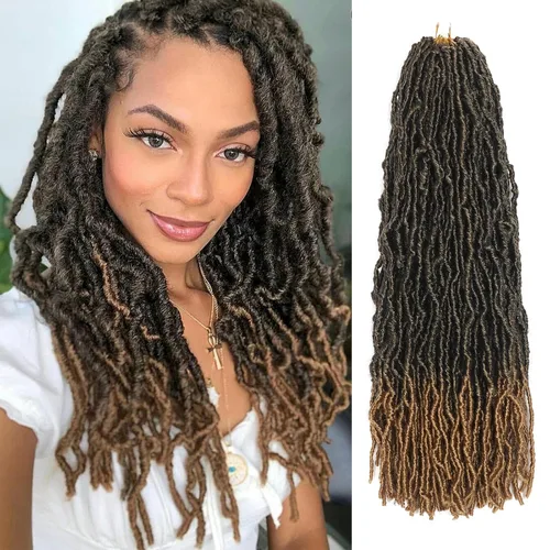 Vista 37 de Extensiones de cabello de ganchillo de 12 pulgadas de pelo sintético de ganchillo 1B, extensiones de cabello de ganchillo suaves