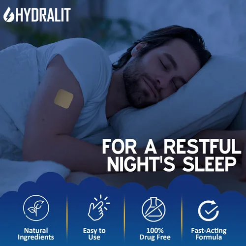 Vista 2 de Parches para dormir para adultos, parche extra fuerte para ayudar a dormir, melatonina, noches reparadoras, fórmula liberada por el tiempo