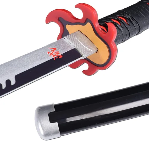 Vista 30 de ziqing Espada para cosplay de Demon Slayer hecha a mano, Katana de 31 pulgadas con múltiples estilos para elegir
