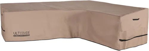 Vista 11 de ULTCOVER Funda de sofá modular para patio en forma de L con orientación a la izquierda, impermeable para muebles de sección exterior de 4 plazas