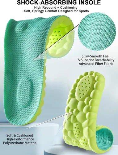 Vista 39 de Plantillas 4D Cloud para mujeres y niños, plantillas de soporte de arco, plantillas de espuma viscoelástica, plantillas de zapatos deportivos